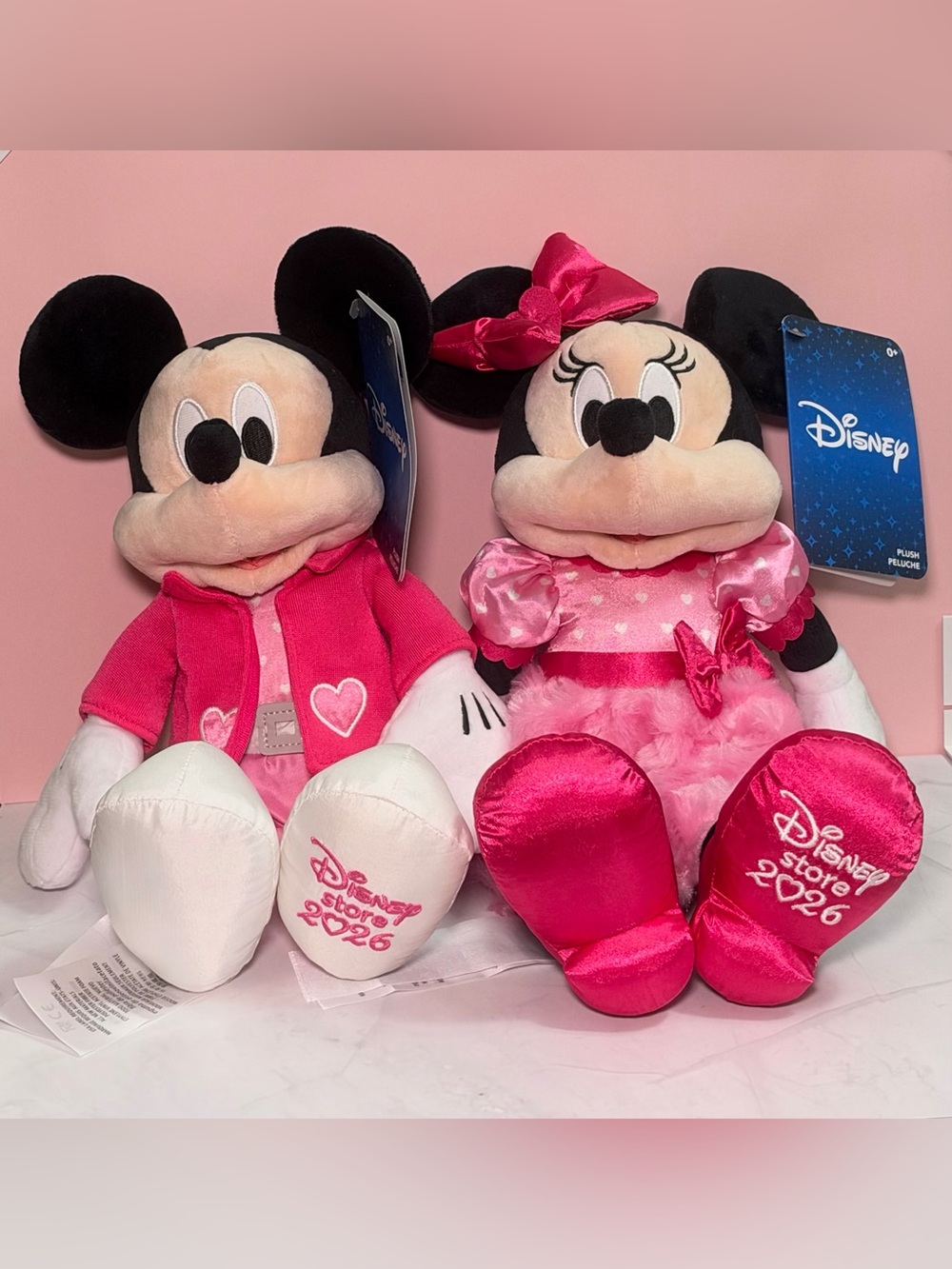 🐭 Disney Mickey Mouse and Minnie Mouse Valentine's Day 2026 Plush Set